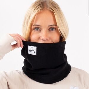 Eivy Adjustable Sherpa Neckwarmer Black Fleece one size new